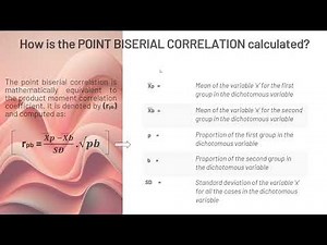 point biserial correlation