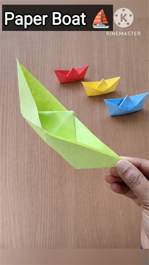 How to make a paper boat ⛵ | Easy Paper Boat Craft | Kids Craft #shorts