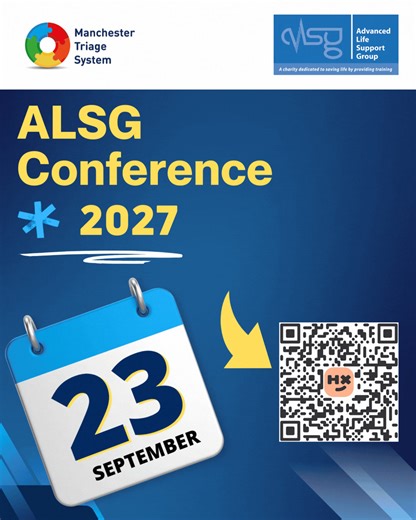 📣 SAVE THE DATE! The ALSG Conference 2027 is officially set for 23 September 2027. We’re excited to welcome candidates and instructors from both ALSG and MTS courses communities. Places will be limited, so don’t miss out — secure your spot now: https://bit.ly/ALSGCONF2027 | Advanced Life Support Group