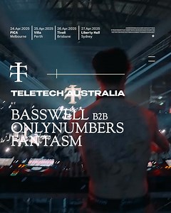 TELETECH AUSTRALIA — FANTASM & BASSWELL B2B ONLY NUMBERS🇦🇺 We are beyond excited for our final run of shows in Australia this year, we’d like to announce the return of Fantasm and the deadly B2B of Basswell & OnlyNumbers in Australia. These have been the most requested artists for us in this part of the world currently and we are super excited to finally get this one out there. Demand will be super high, as per usual, so you must sign up to secure your ticket. https://www.teletechevents.au/tta