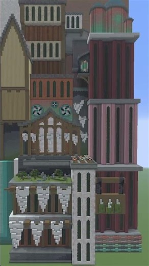 Minecraft Timelapse | Overgrown City Skyscraper