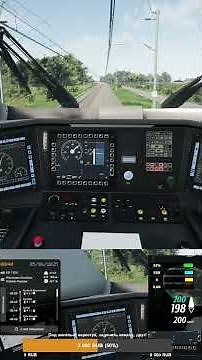 SimRail ED250 Pendolino 200 km/h #shorts #train #поездавидео #railway #games #поезд #cabride