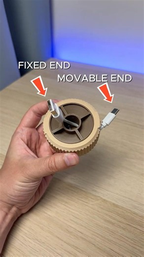 3D Printed Cable Organizer - One-Sided Winding #3dprinting #cableorganizer #cablemanagement