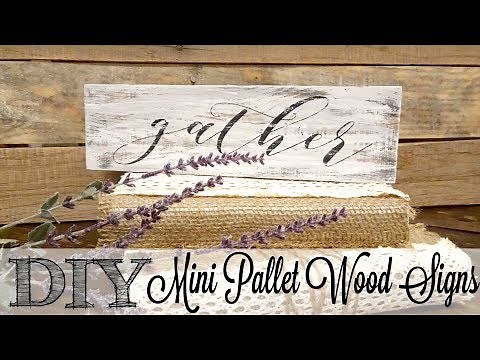 DIY Mini Pallet Wood Signs | Fixing Paint Bleeds