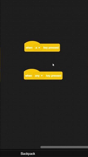 When any key is pressed? #scratch #scratchgames #scratchprogramming #turbowarp