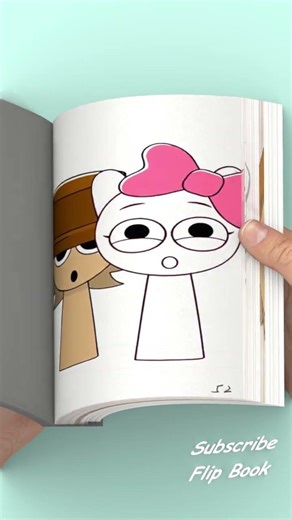 Sprunki Young Tunner meets Young Pinki #sprunki INSANE Flipbook #Flipbook #Creativity