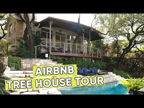 Austin Texas Tree House on Lake Travis AirBnb Full Tour || MUST-SEE