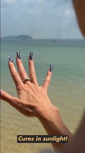 I cured my gel nail strips in the SUN (and it actually worked) ☀️
