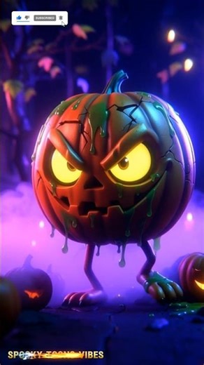 Pumpkin monster angry…” Pumpkin horror moments.;;“It blinked…”#3danimation #pumpkin#creepyanimation
