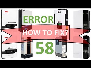 SOLAR INVERTER FIXING ERROR 58
