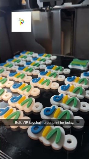 The final batch of keychains for a client. #3dprint