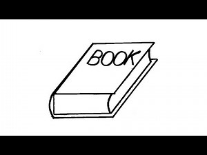 How to draw a book easily| Book easy drawing and colouring for kids