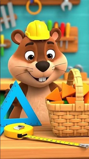 Benny Beaver’s Shape Sorting Adventure | Learn 2D Shapes & Sorting for Kids