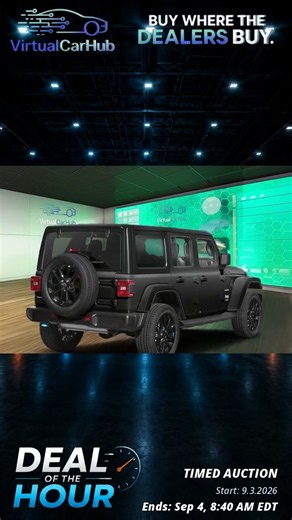 Deal of the Hour - 2023 Jeep Wrangler 4xe Sahara - $23,500