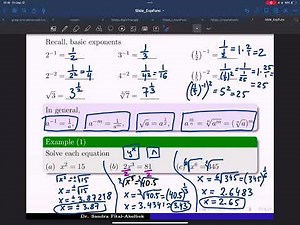 Exponential Function and Exponential Growth/Decay