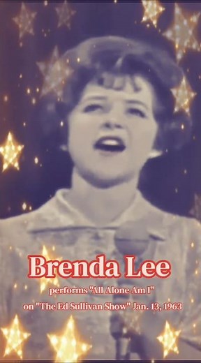 Brenda Lee performs "All Alone Am I" on "The Ed Sullivan Show" January 13, 1963