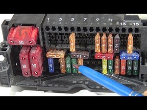 How to replace Radio fuse BMW 3 series years 2000 to 2015