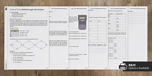 Units of Time Walkthrough Worksheet