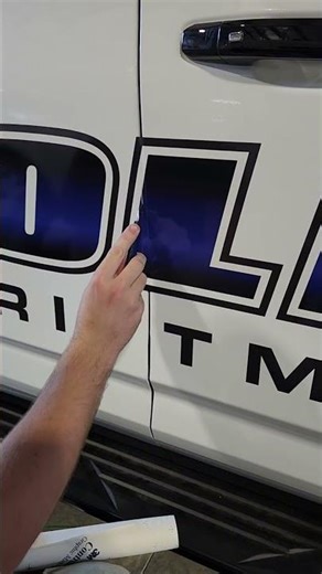 Police car wrap done well.