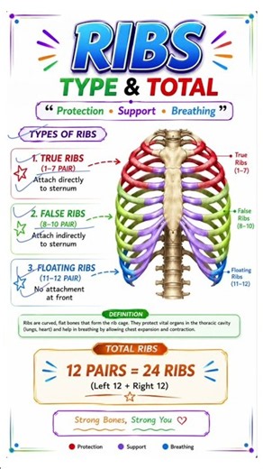 Ribs Anatomy in 15 Seconds | #Ribs #MBBS #NEET PG #FMGE #Nursing