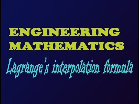 Concept of Lagrange's interpolation formula very simple method