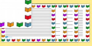 Books Page Borders Landscape