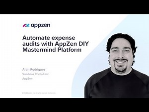 Automate expense audits with AppZen DIY Mastermind Platform