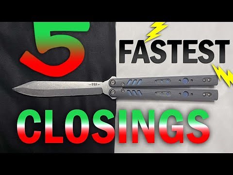 5 FASTEST Butterfly Knife Closings For Beginners