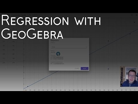 Regression with GeoGebra