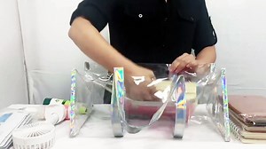 Watch Clear PVC Bag Cosmetic Transparent Storage Bag Plastic on Amazon Live