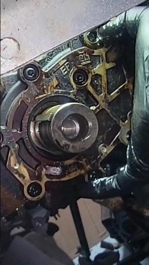Gm 3.6L Oil Pump Remove, No Pump Gasket Require #mechanic #repair