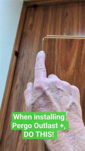 When installing Pergo Outlast Plus flooring, Do THIS first!
