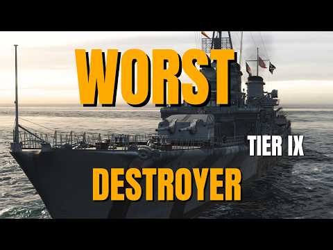 Playing the Worst Tier IX Destroyer in World of Warships 2026