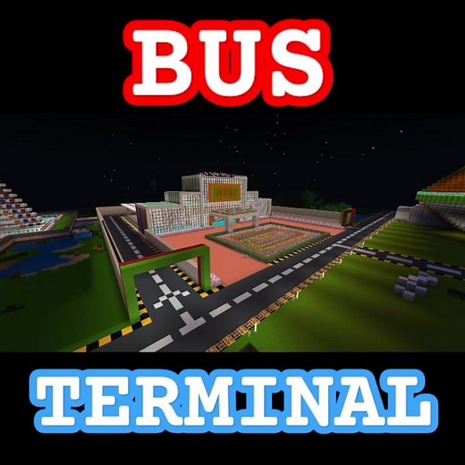 build bus station in Minecraft/ build bus terminal🚌#shorts #shortvideo #trendingshorts #shortsfeed