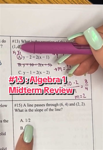 Algebra 1 Midterm Review Part 13