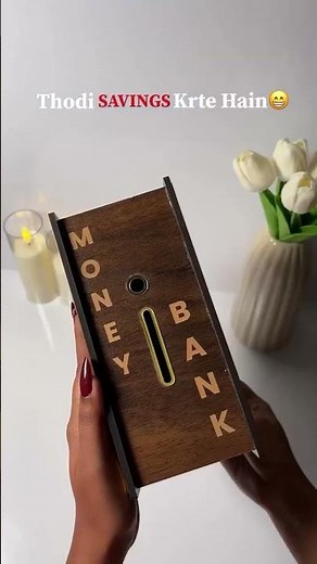 Best Wooden Money Saving Box | Cute Coin Bank for Kids & Adults