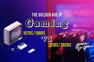 The "real: golden age of gaming: 1970s/1980s vs. 2010s/2020s | Games For Fun