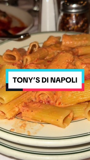 Family Style Italian Dining at Tony's Di Napoli in NYC