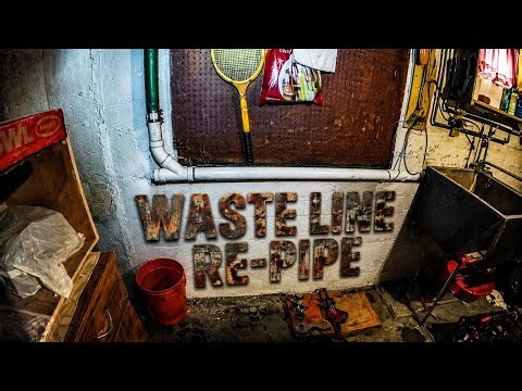 Waste Line Re-Pipe | Replacing Rotted Galvanized Drain Pipe