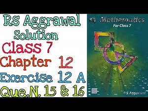 Rs Aggarwal Class 7 Exercise 12A Question Number 15,16 | Simple Interest | MD Sir