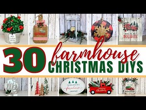 🎄 MUST SEE 🎄 FARMHOUSE CHRISTMAS DIYS | CHRISTMAS CRAFT MEGA VIDEO