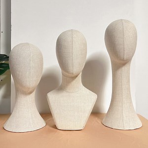 Pinnable Linen Mannequin Head: Vintage Style Jewelry, Wig, Hat Display - Etsy