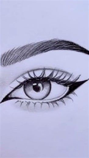 trending eye trend 😳😳 #trendingshorts #drawing #artscraft