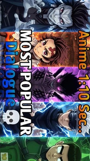 Anime Dialogues,🔥With My Voice 🎙️💀.. ?.#anime