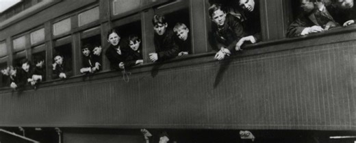 Orphan train era revived through traveling display in Kansas