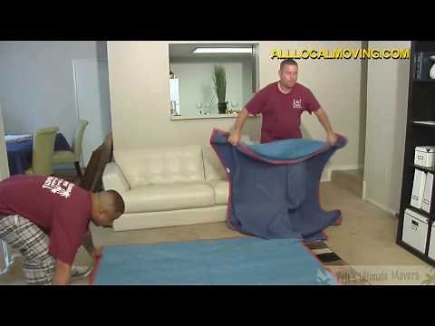 How to pack / wrap a sofa | shrink wrap tips | expert packing movers | moving tutorial |