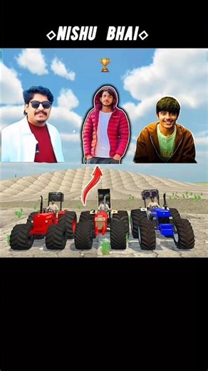 Which tractor will go to the mountain? Indian vehicles simulator 3D