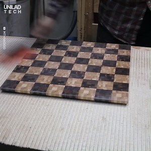 220K views · 1.2K reactions | Using wood scraps to create this beautiful chaotic chessboard  | UNILAD Tech | Facebook