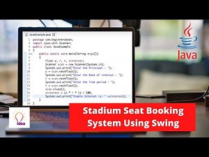 Stadium Seat Booking System Using Swing | Java Project