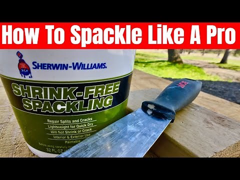 How To Spackle Like A Pro | Pole Barn | Sherwin Williams Spackling Compound